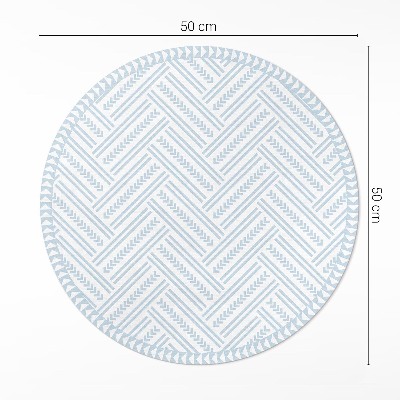 Covor rotund din vinil Model modern la modă de tip herringbone