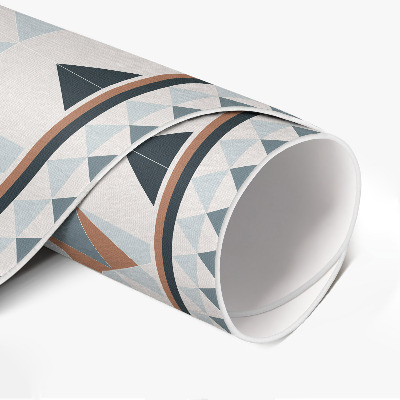 Covor rotund din vinil Plăci frumoase cu mozaic geometric