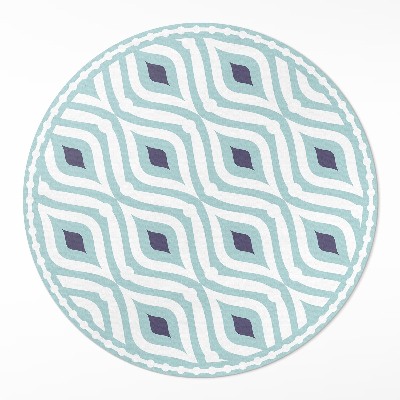 Covor rotund din vinil Valuri abstracte design elegant