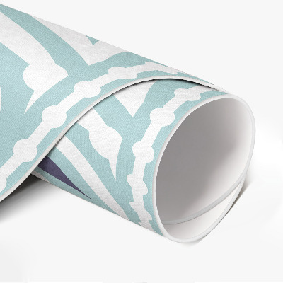 Covor rotund din vinil Valuri abstracte design elegant