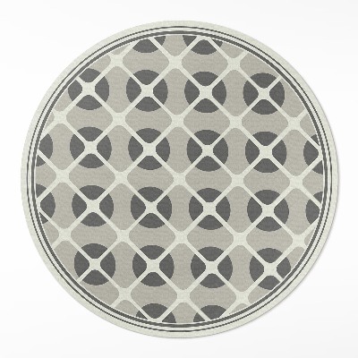 Covor rotund din vinil Mozaic minimalist forme geometrice