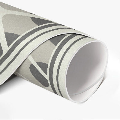 Covor rotund din vinil Mozaic minimalist forme geometrice
