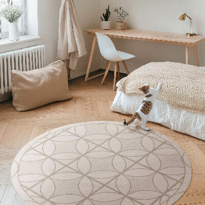 Covor rotund din vinil Model decorativ minimalist elegant