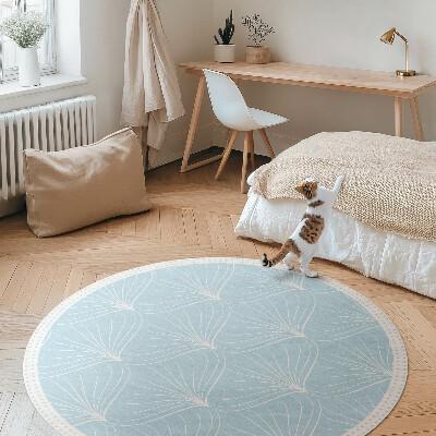 Covor rotund din vinil Model regulat delicat