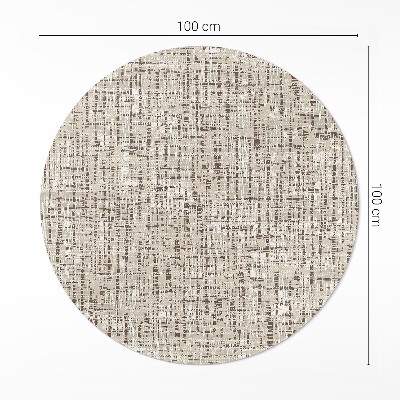 Covor rotund din vinil Imitație de țesătură în stil boho