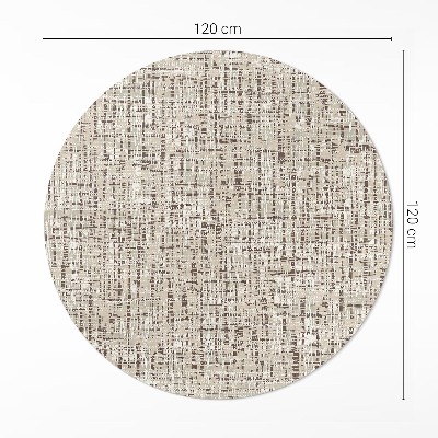 Covor rotund din vinil Imitație de țesătură în stil boho