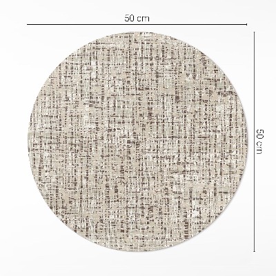 Covor rotund din vinil Imitație de țesătură în stil boho