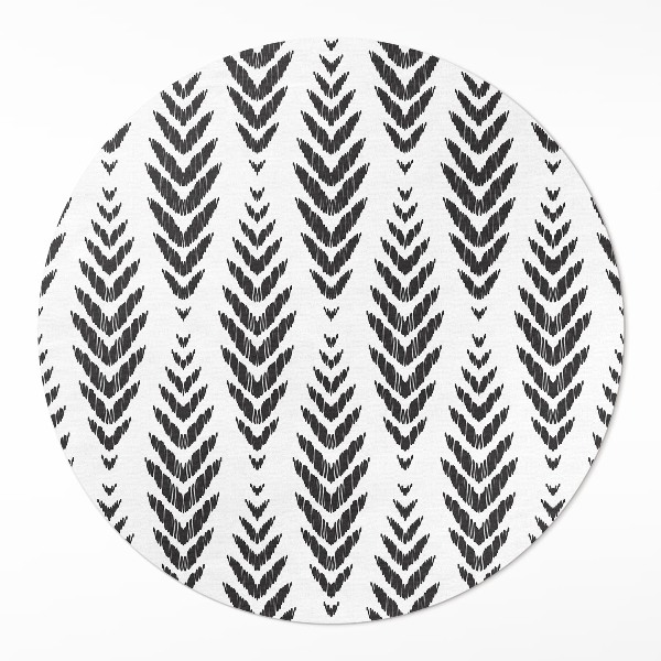 Covor rotund din vinil Model cu spinare motiv floral boho