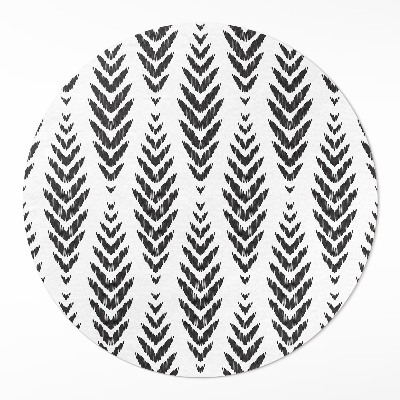 Covor rotund din vinil Model cu spinare motiv floral boho