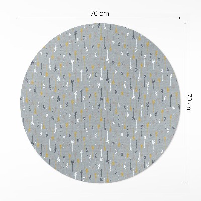 Covor rotund din vinil Boho săgeți indiene model delicat