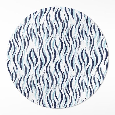 Covor rotund din vinil Valuri de mare pictate grafic