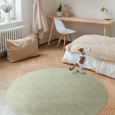 Covor rotund din vinil Ramuri subtile de frunze în stil boho
