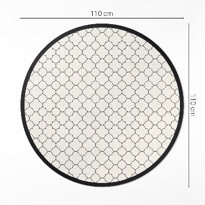 Covor rotund din vinil Model decorativ elegant
