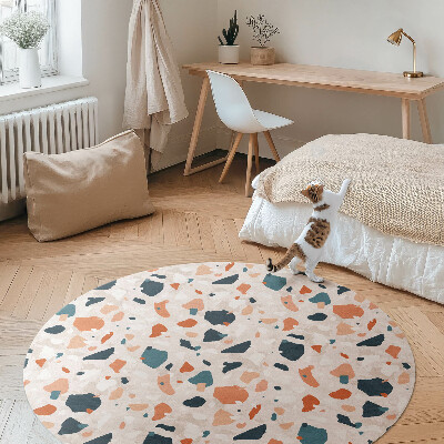 Covor rotund din vinil Pastel gresie decorativă piatră stil boho