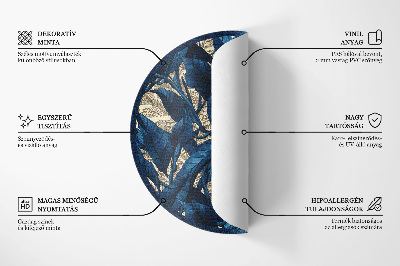 Covor rotund din vinil Constelații stelare horoscop zodiac cosmos