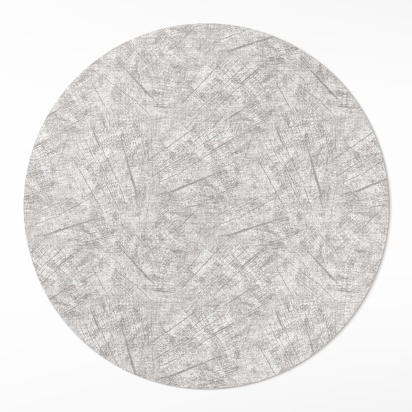 Covor rotund din vinil Model abstract imitație țesătură