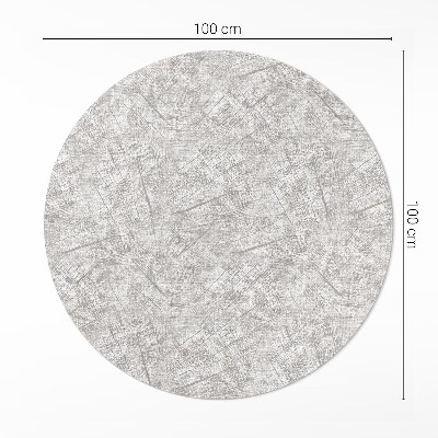 Covor rotund din vinil Model abstract imitație țesătură