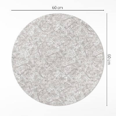 Covor rotund din vinil Model abstract imitație țesătură