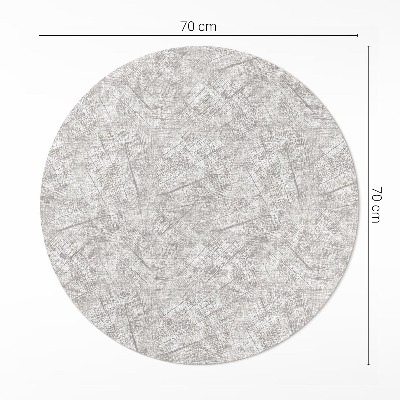 Covor rotund din vinil Model abstract imitație țesătură