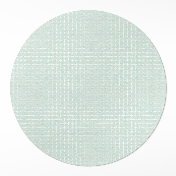 Covor rotund din vinil Mozaic fin model geometric
