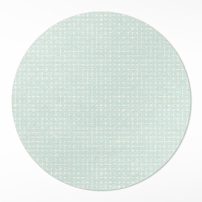 Covor rotund din vinil Mozaic fin model geometric