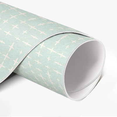 Covor rotund din vinil Mozaic fin model geometric