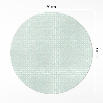 Covor rotund din vinil Mozaic fin model geometric