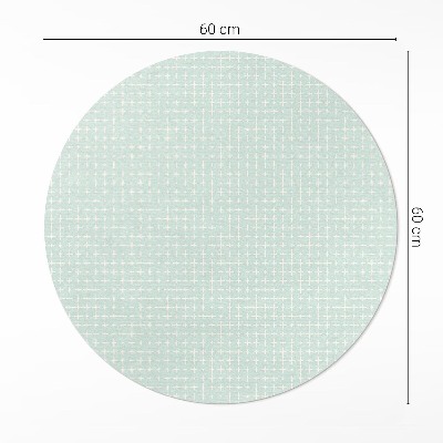 Covor rotund din vinil Mozaic fin model geometric