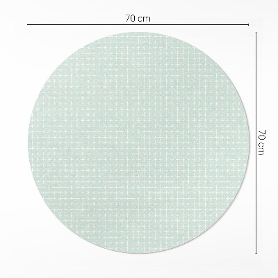 Covor rotund din vinil Mozaic fin model geometric