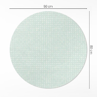 Covor rotund din vinil Mozaic fin model geometric