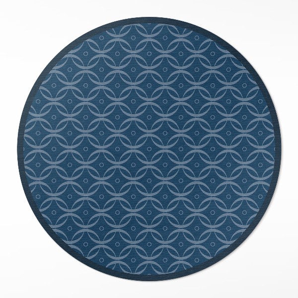 Covor rotund din vinil Lanț model decorativ regulat