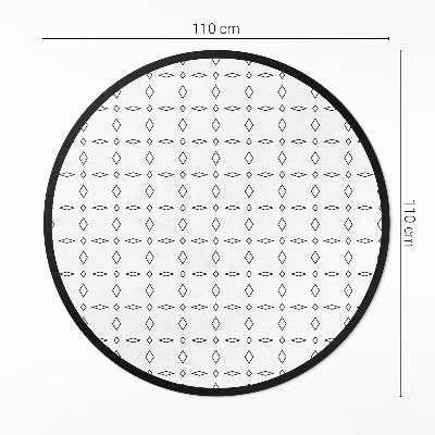 Covor rotund din vinil Ornamente moderne minimaliste