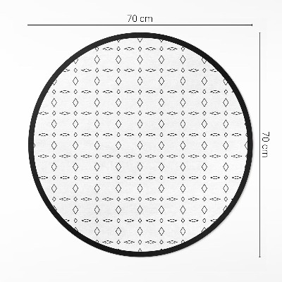 Covor rotund din vinil Ornamente moderne minimaliste