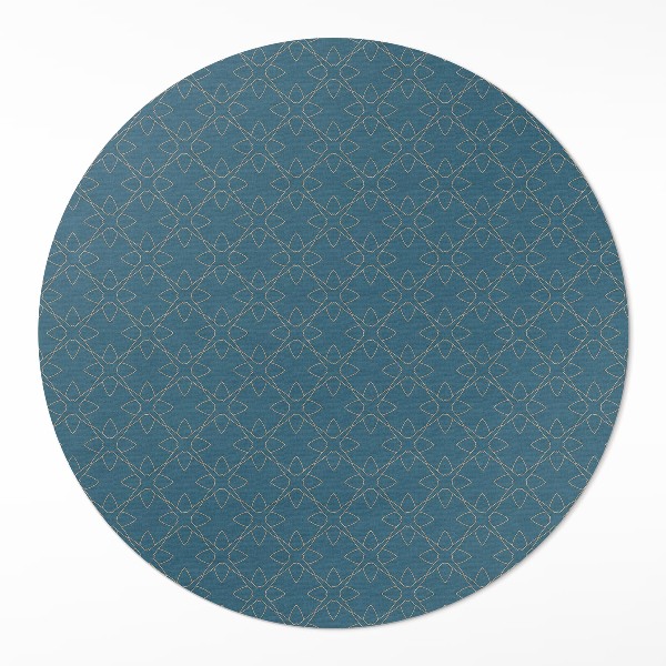 Covor rotund din vinil Model regulat de ornamente delicate
