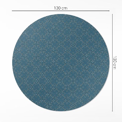 Covor rotund din vinil Model regulat de ornamente delicate