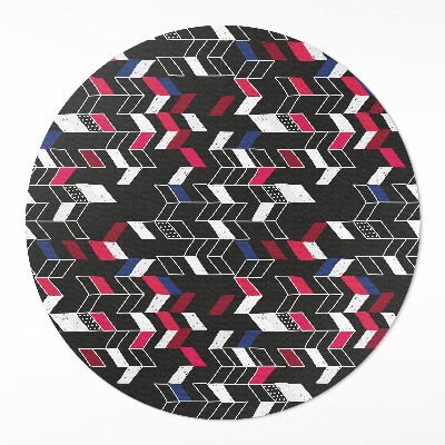 Covor rotund din vinil Design modern model geometric trendy