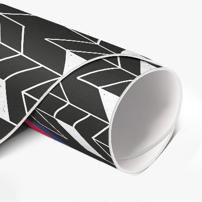 Covor rotund din vinil Design modern model geometric trendy
