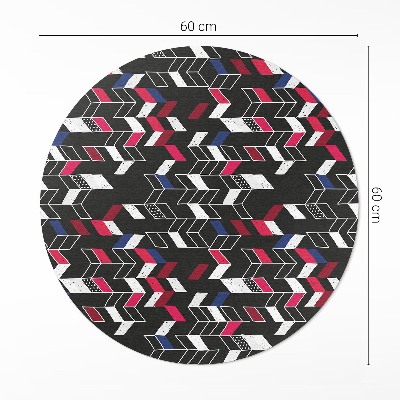 Covor rotund din vinil Design modern model geometric trendy