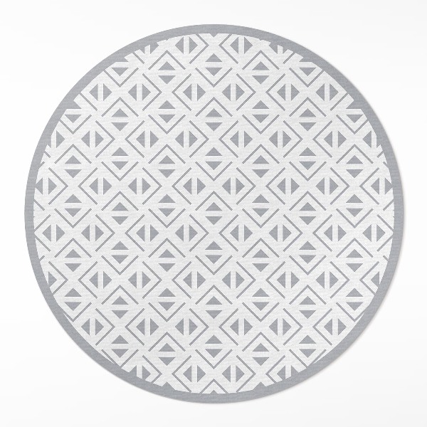 Covor rotund din vinil Model geometric minimalist