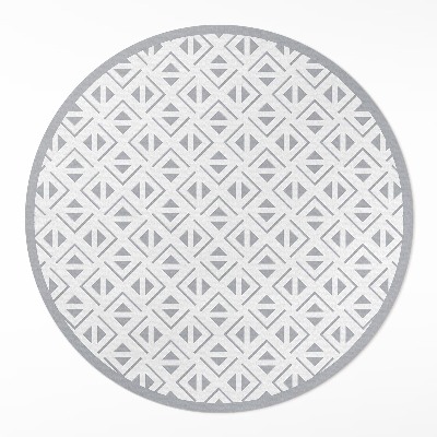 Covor rotund din vinil Model geometric minimalist