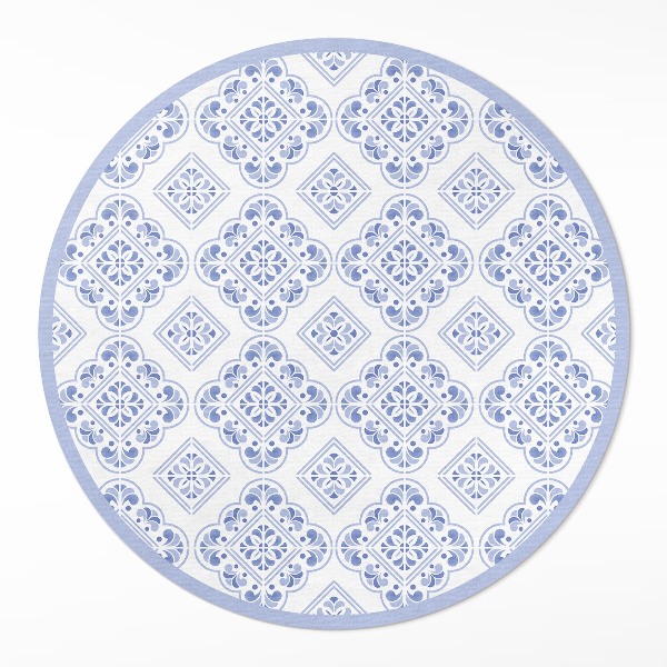 Covor rotund din vinil Plăci decorative mediteraneene