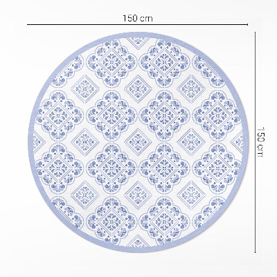 Covor rotund din vinil Plăci decorative mediteraneene