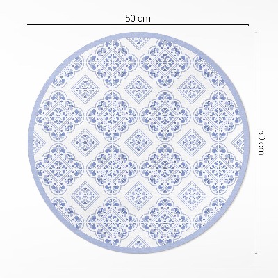 Covor rotund din vinil Plăci decorative mediteraneene
