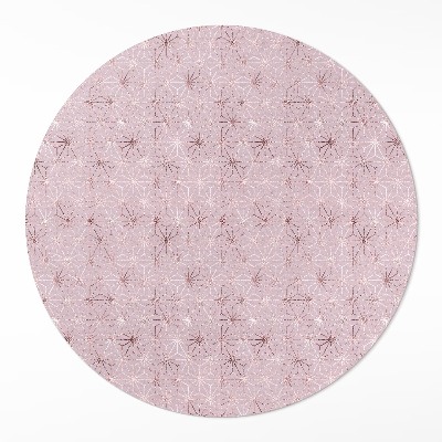 Covor rotund din vinil Model decorativ regulat