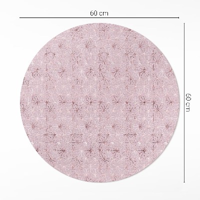 Covor rotund din vinil Model decorativ regulat