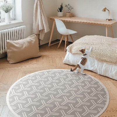 Covor rotund din vinil Model decorativ regulat