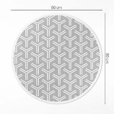 Covor rotund din vinil Model decorativ regulat