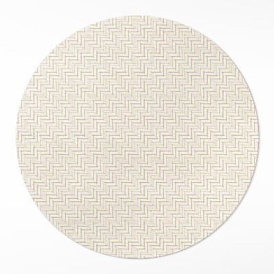 Covor rotund din vinil Parchet fin minimalist în formă de heringbone