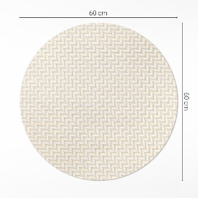 Covor rotund din vinil Parchet fin minimalist în formă de heringbone