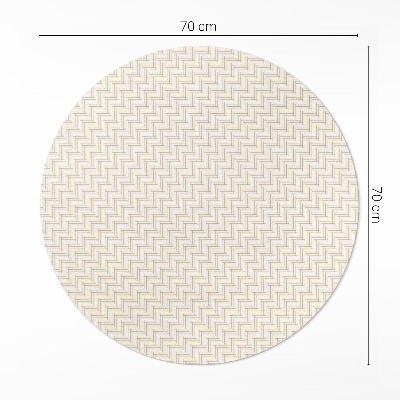 Covor rotund din vinil Parchet fin minimalist în formă de heringbone
